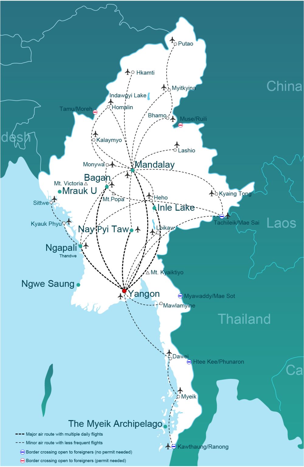 Getting to Yangon (Rangoon)