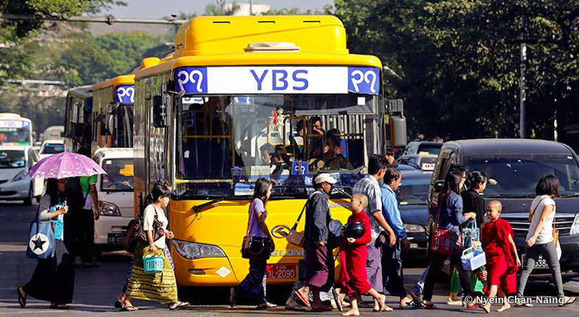 Yangon city buses