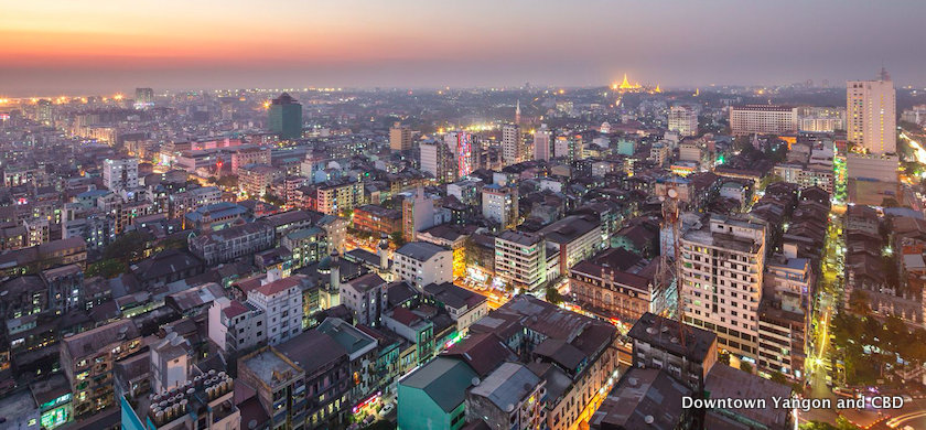 Downtown Yangon and CBD