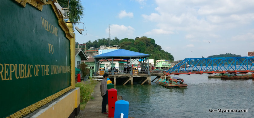 Main jetty at Kawthaung, the arrival and departure point for Ranong