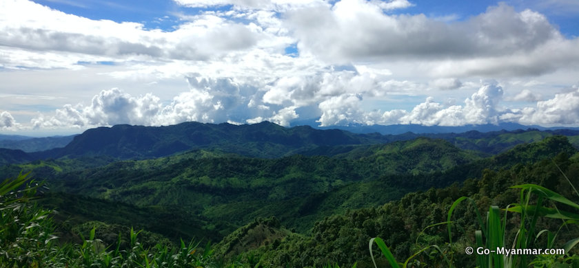 Shan Yoma mountain range to the north west of Loikaw