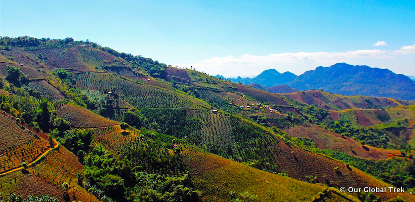 Scenery on Kalaw to Inle Lake hike