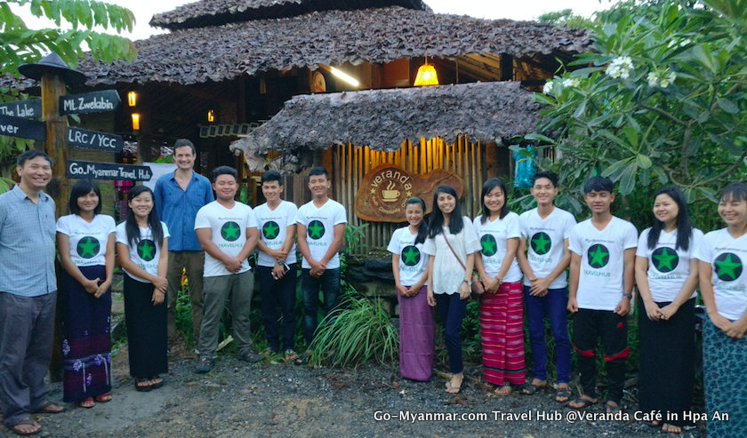 Go-Myanmar.com Travel Hub @Veranda Café in Hpa An